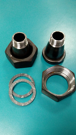 Адаптеры комплект, гайка 1¼"DN32, штуцер 1/2"DN12 под резьбу (2шт)